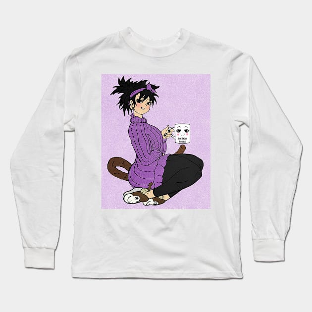 Best Saiyan Mamma Purple Long Sleeve T-Shirt by TeeJay93